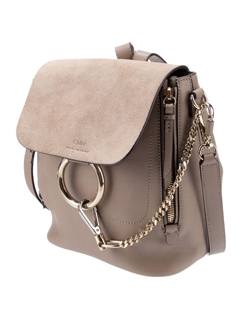 chloe faye gray backpack dupe